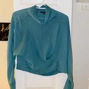 Long Sleeve Teal Blouse